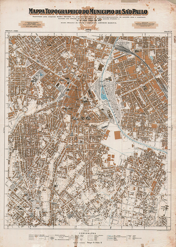 PRANCHA DO MAPA SARA/BRASIL, 1930